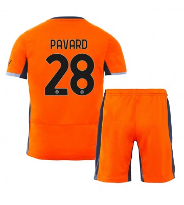 Inter Milan Benjamin Pavard #28 Tredje Kläder Barn 2023-24 Kortärmad (+ Korta byxor)